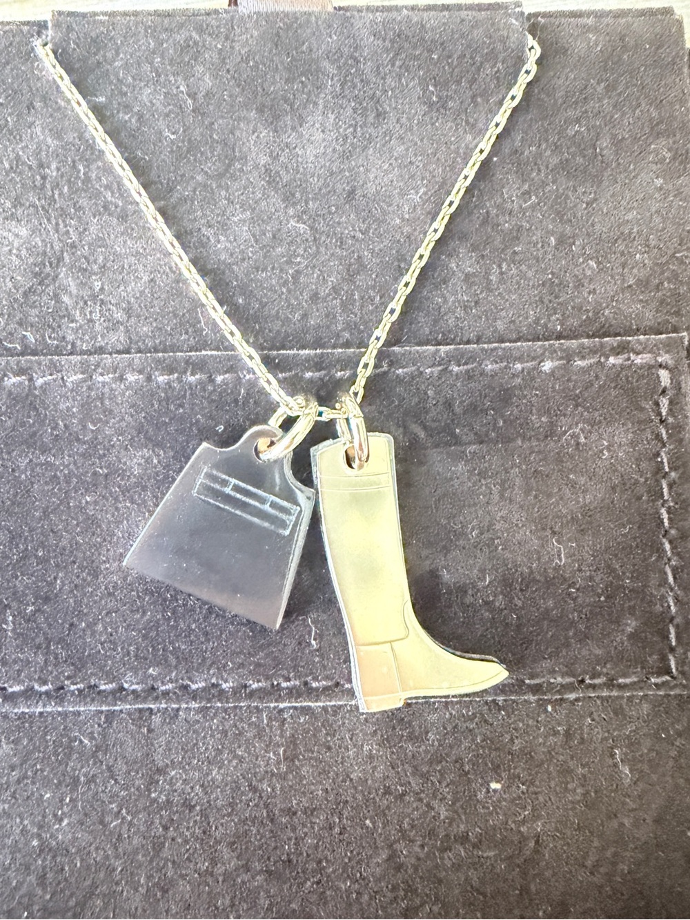 Hermes Jumping Boot & Kelly Bag Amulettes Necklace